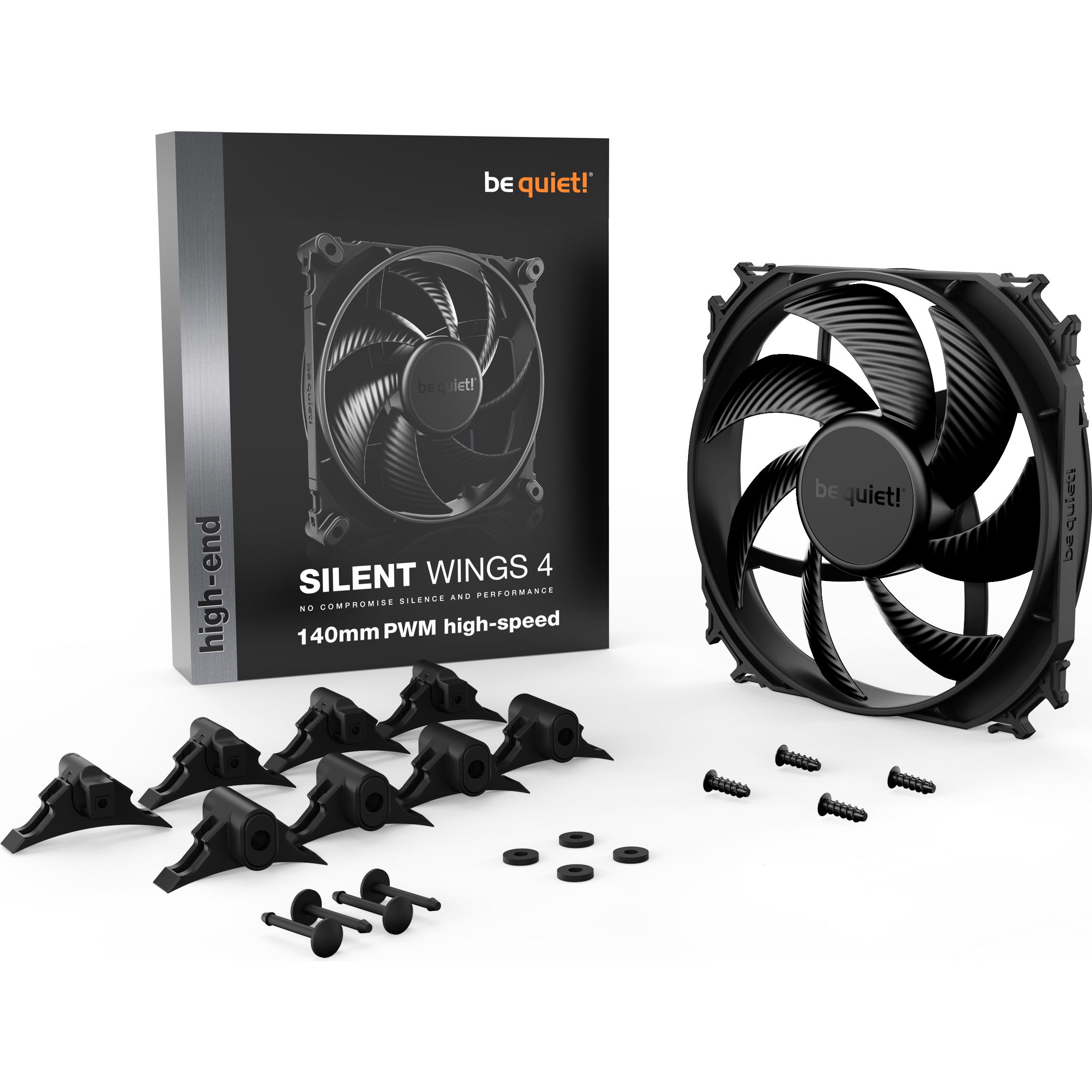 A large main feature product image of be quiet! SILENT WINGS 4 140mm Performance PWM High-Speed Fan (Black)