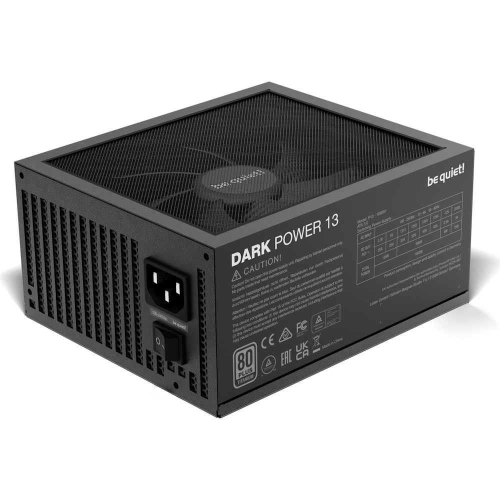 A large main feature product image of be quiet! Dark Power 13 750W Titanium PCIe 5.0 Modular PSU