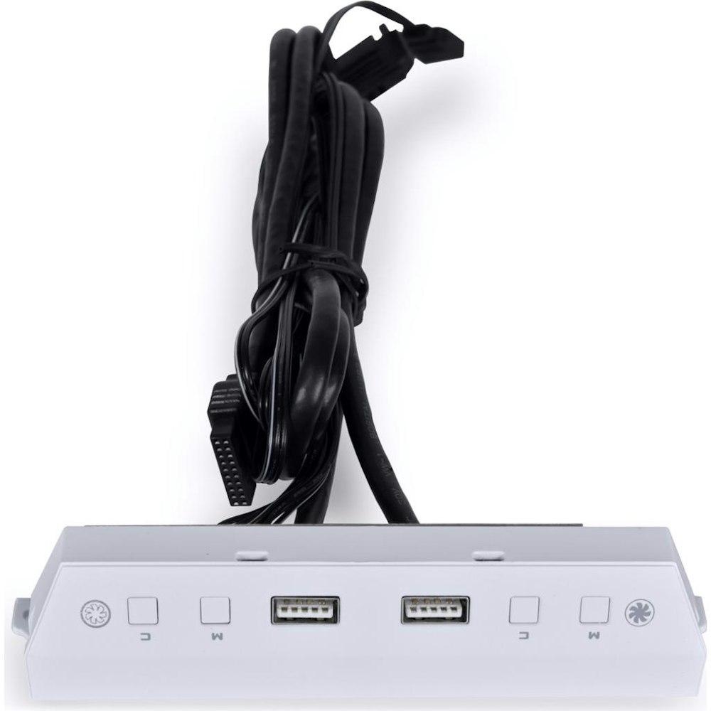 A large main feature product image of Lian Li Lancool 216 ARGB Controller & USB Module - White