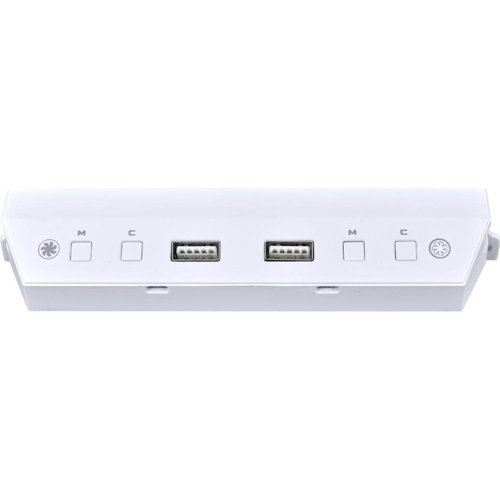 A large main feature product image of Lian Li Lancool 216 ARGB Controller & USB Module - White