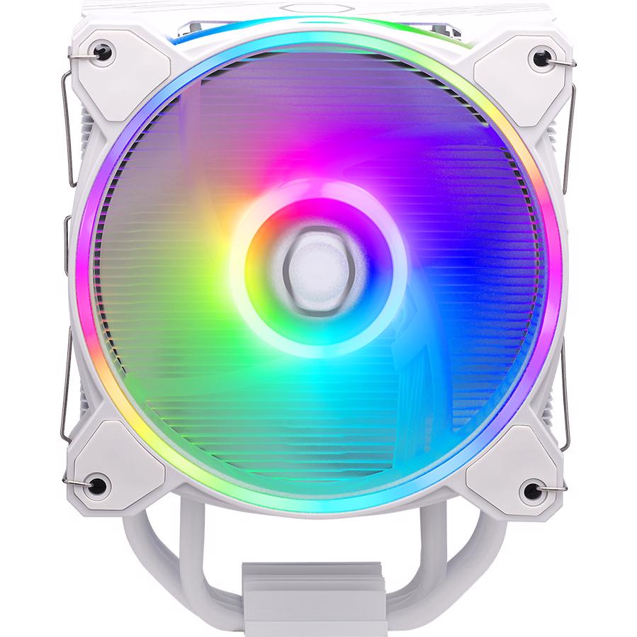A large main feature product image of Cooler Master Hyper 212 Halo ARGB CPU Cooler (White)