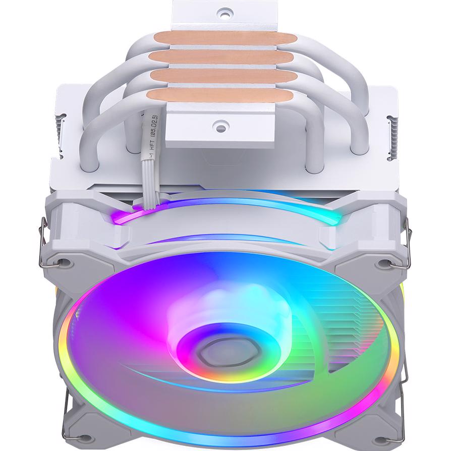 A large main feature product image of Cooler Master Hyper 212 Halo ARGB CPU Cooler (White)