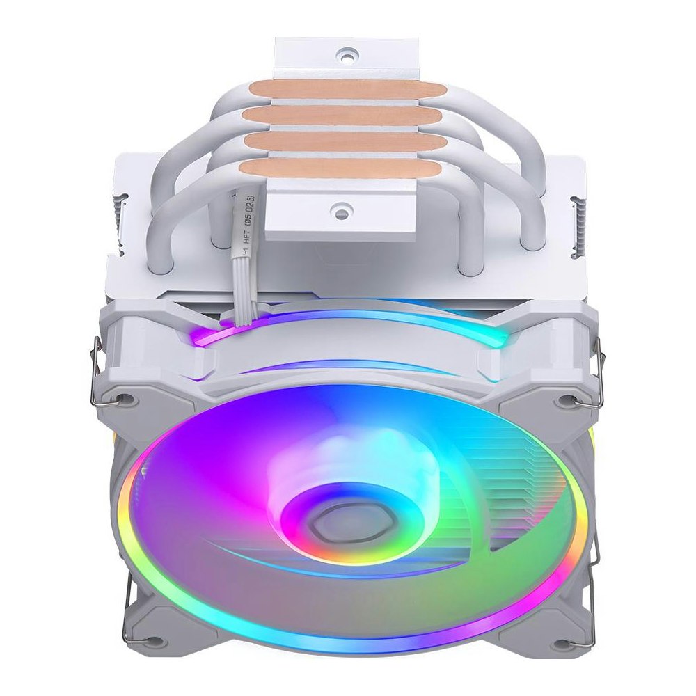 A large main feature product image of Cooler Master Hyper 212 Halo CPU Cooler - White