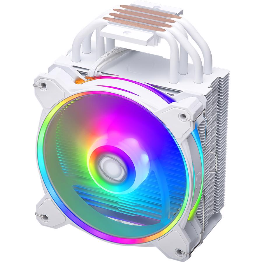 A large main feature product image of Cooler Master Hyper 212 Halo ARGB CPU Cooler (White)