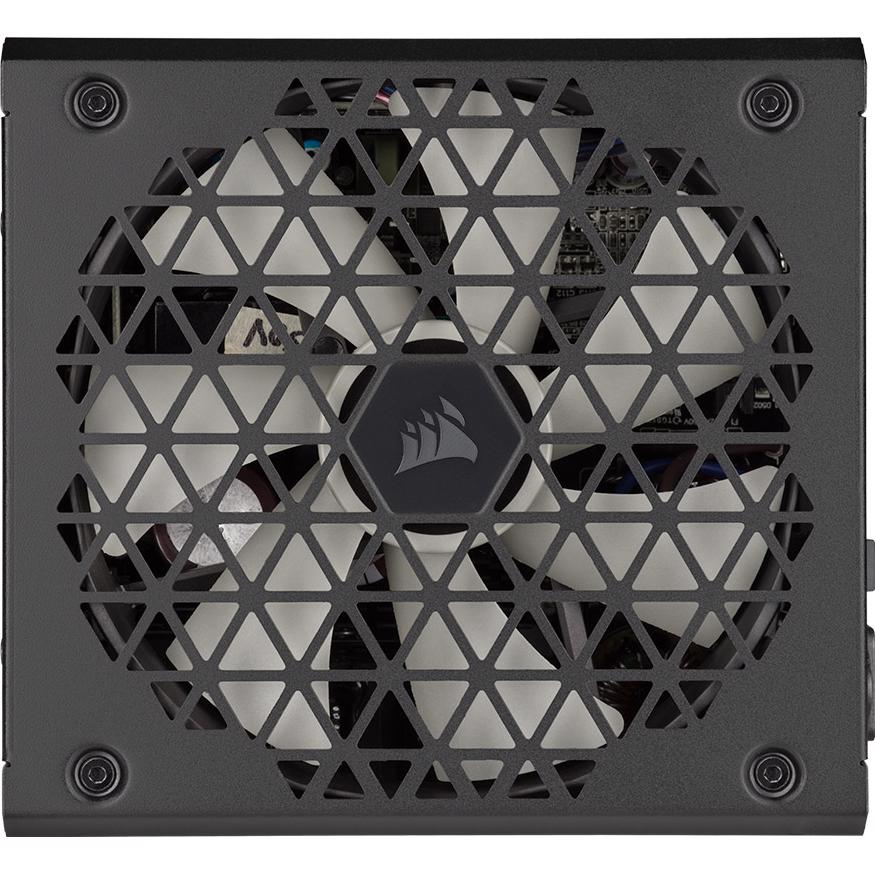 A large main feature product image of Corsair RM850x SHIFT - Side Cable 850W Gold ATX Modular PSU