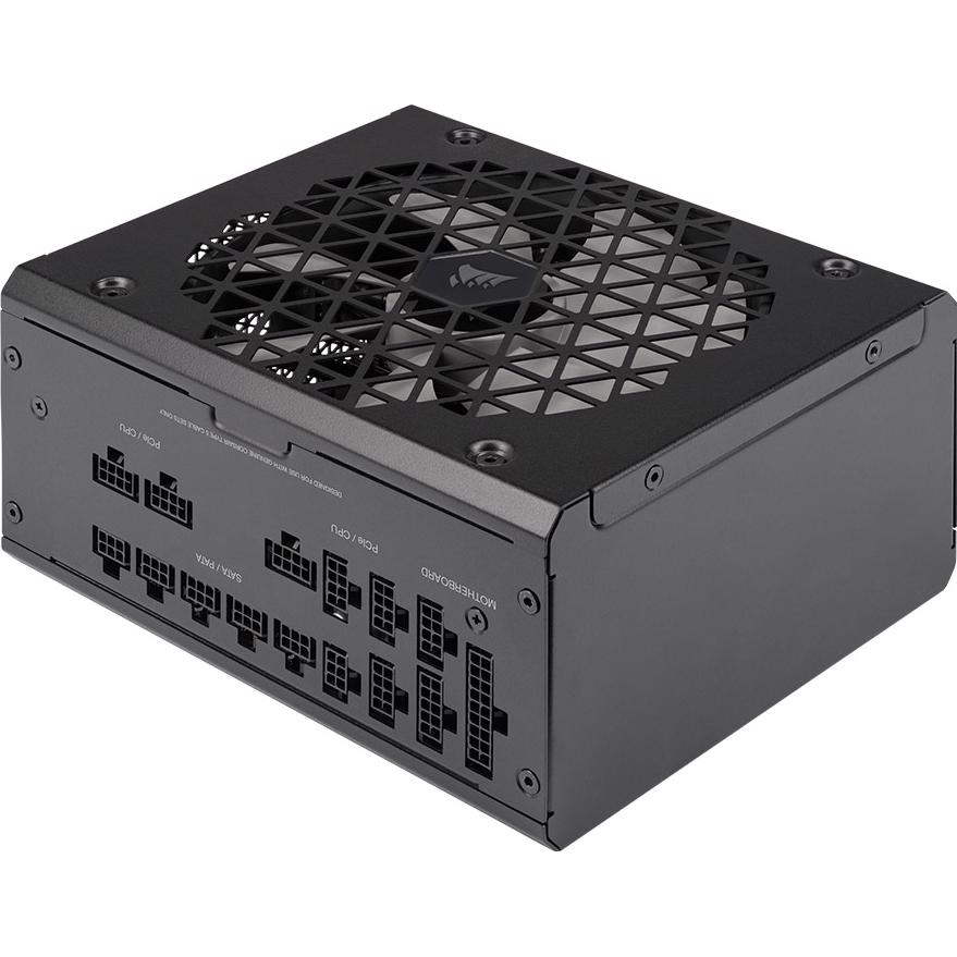 A large main feature product image of Corsair RM1000x SHIFT - Side Cable 1000W Gold ATX Modular PSU