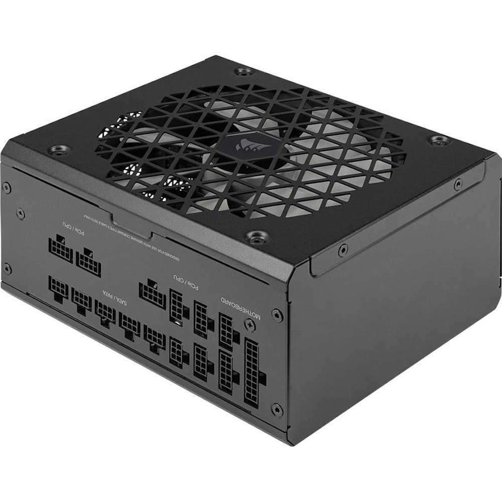 A large main feature product image of Corsair RM1000x Shift 1000W Gold ATX Modular PSU