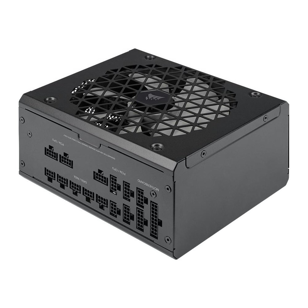 A large main feature product image of Corsair RM1000x SHIFT - Side Cable 1000W Gold ATX Modular PSU