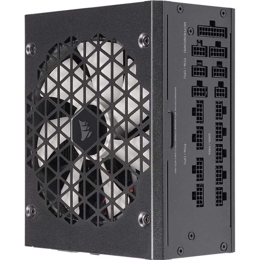 A large main feature product image of Corsair RM1200x SHIFT - Side Cable 1200W Gold ATX Modular PSU