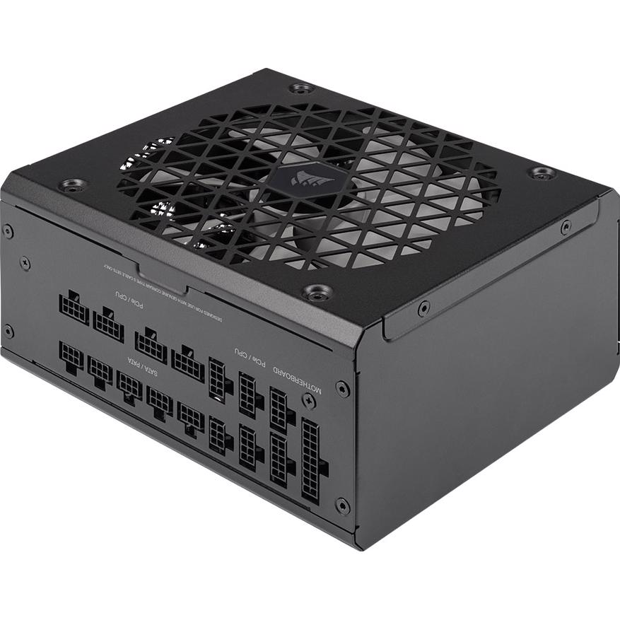 A large main feature product image of Corsair RM1200x SHIFT - Side Cable 1200W Gold ATX Modular PSU