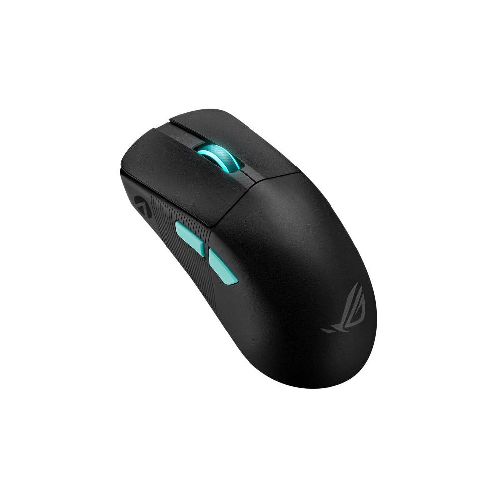 A large main feature product image of ASUS ROG Harpe Ace Wireless Gaming Mouse - Aim Lab Edition