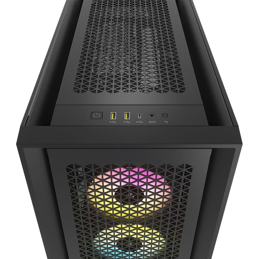 A large main feature product image of Corsair iCUE 5000D Airflow Mid Tower Case - Black