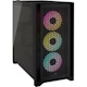A small tile product image of Corsair iCUE 4000D Airflow Mid Tower Case - Black