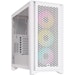 A product image of Corsair iCUE 4000D Airflow Mid Tower Case - True White
