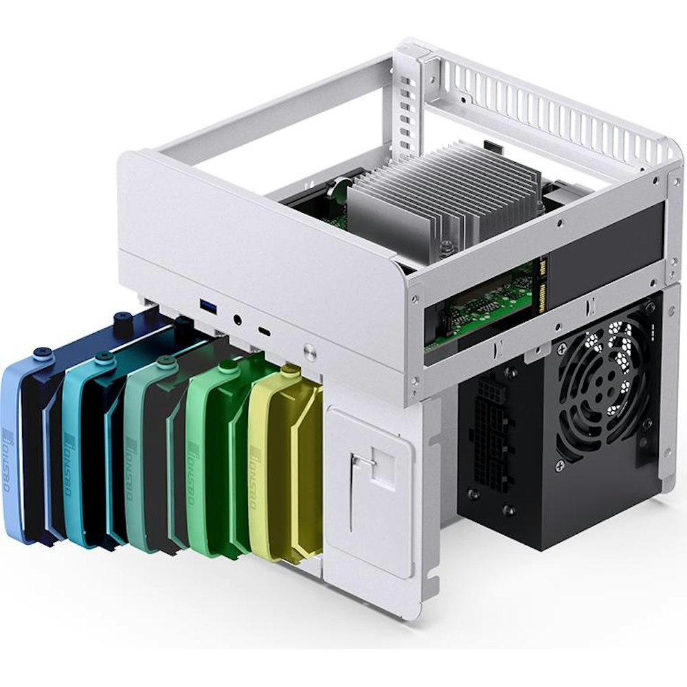 A large main feature product image of Jonsbo N2 mITX Case - White
