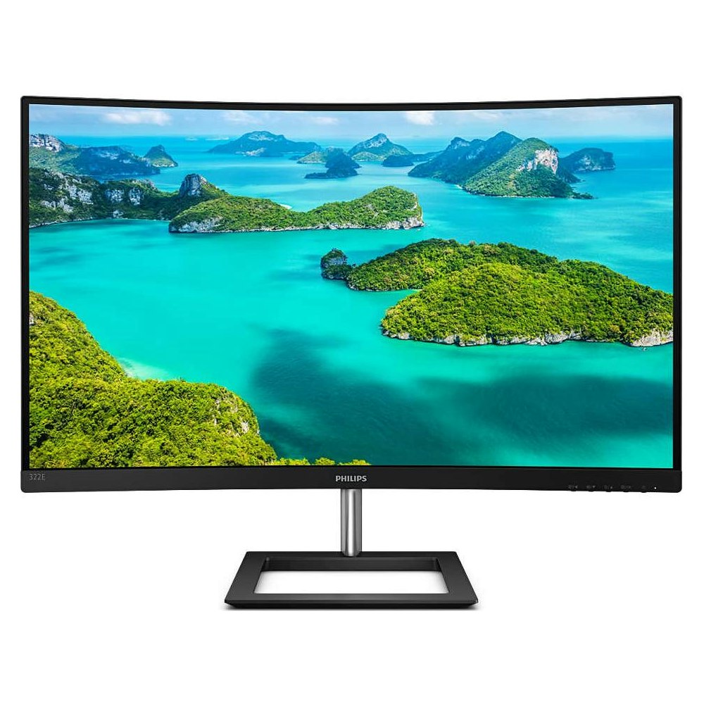 A large main feature product image of Philips 322E1C 31.5" Curved FHD 75Hz IPS Monitor