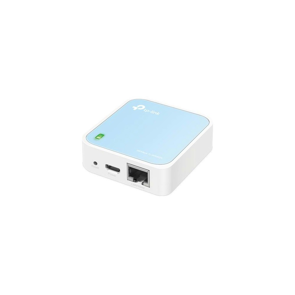 A large main feature product image of TP-Link WR802N - N300 Wi-Fi 4 Nano Router