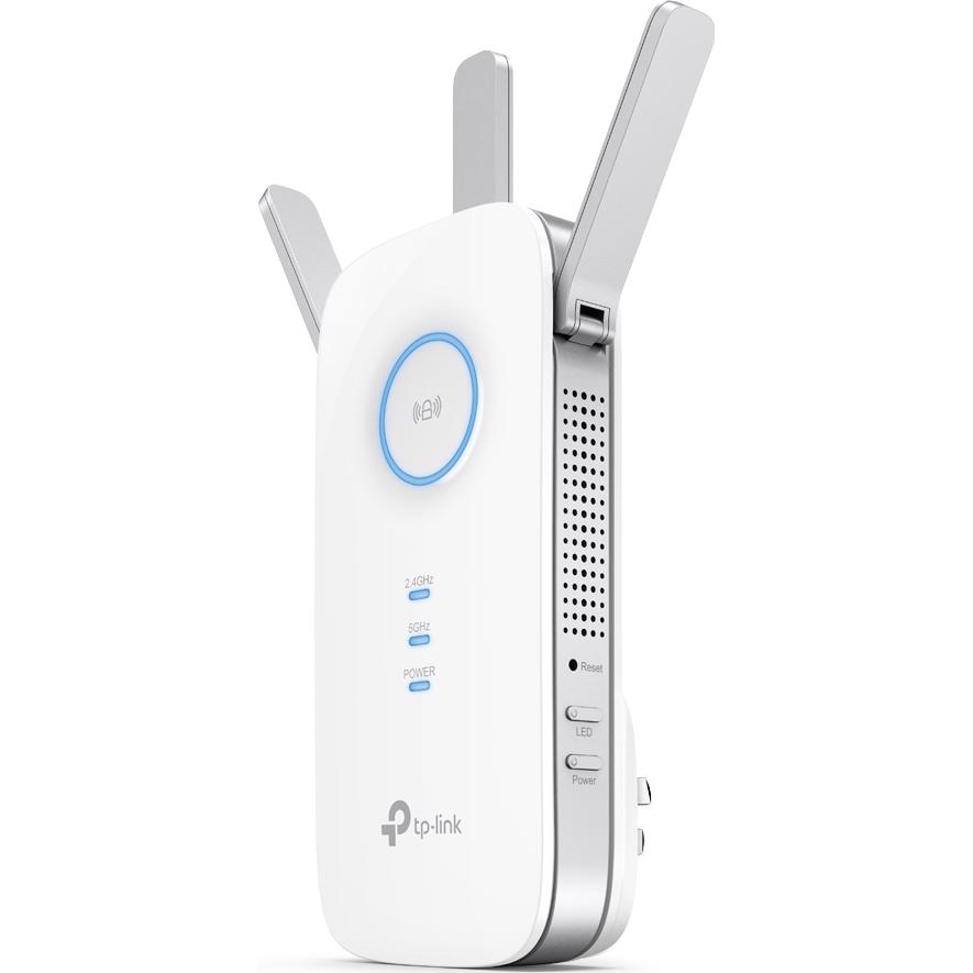 A large main feature product image of TP-Link RE450 - AC1750 Wi-Fi 5 Range Extender
