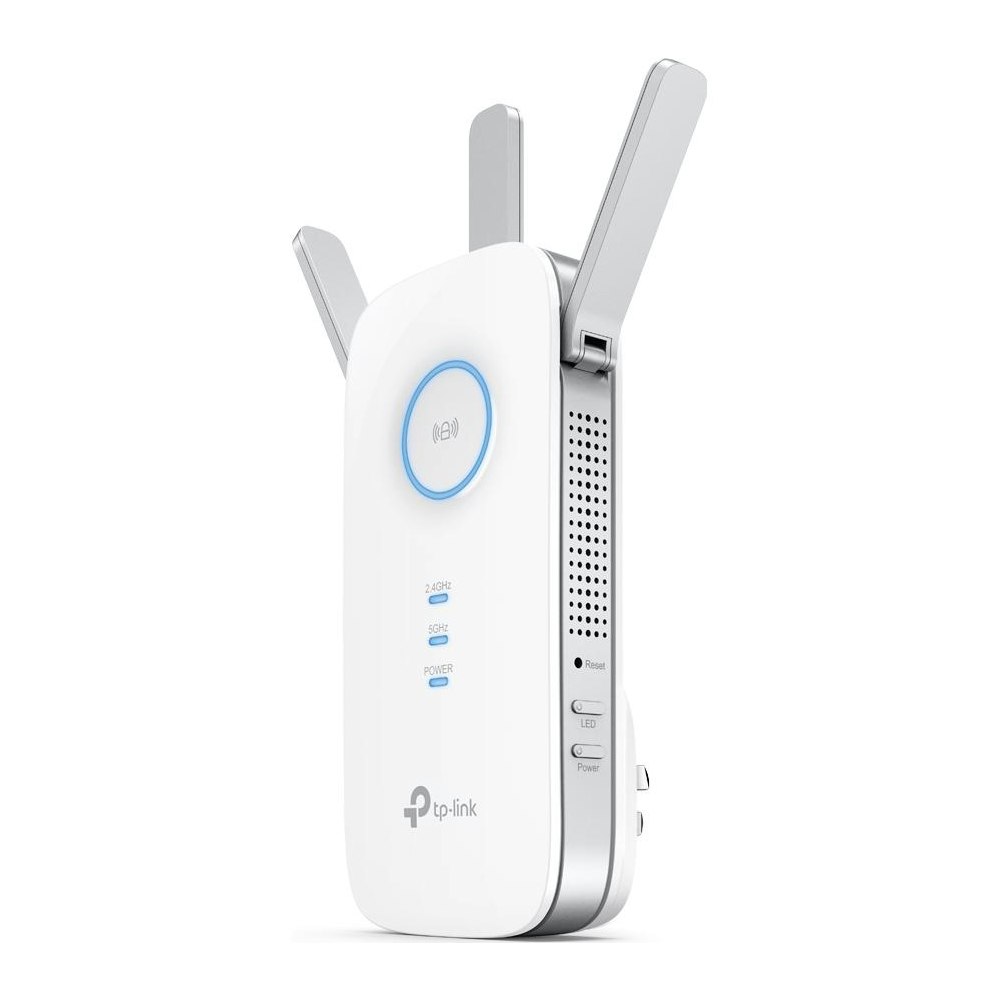 A large main feature product image of TP-Link RE450 AC1750 WiFi Range Extender