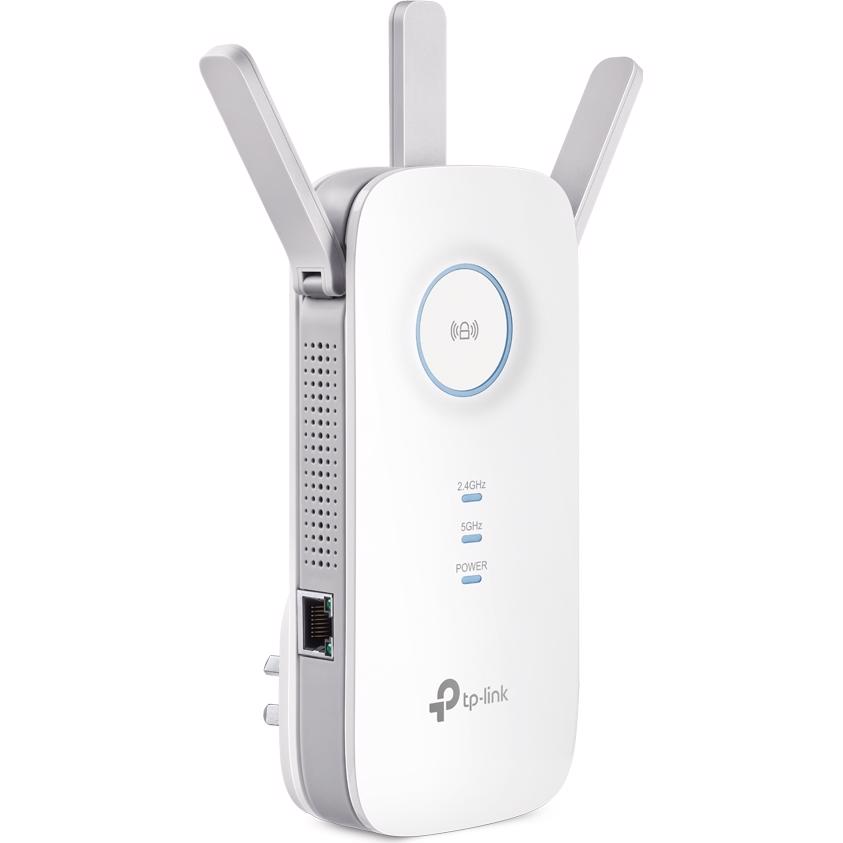 A large main feature product image of TP-Link RE450 - AC1750 Wi-Fi 5 Range Extender