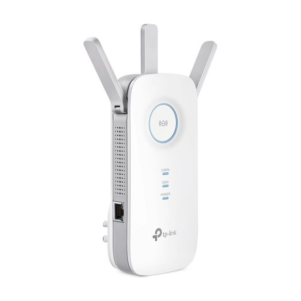 A large main feature product image of TP-Link RE450 - AC1750 Wi-Fi 5 Range Extender