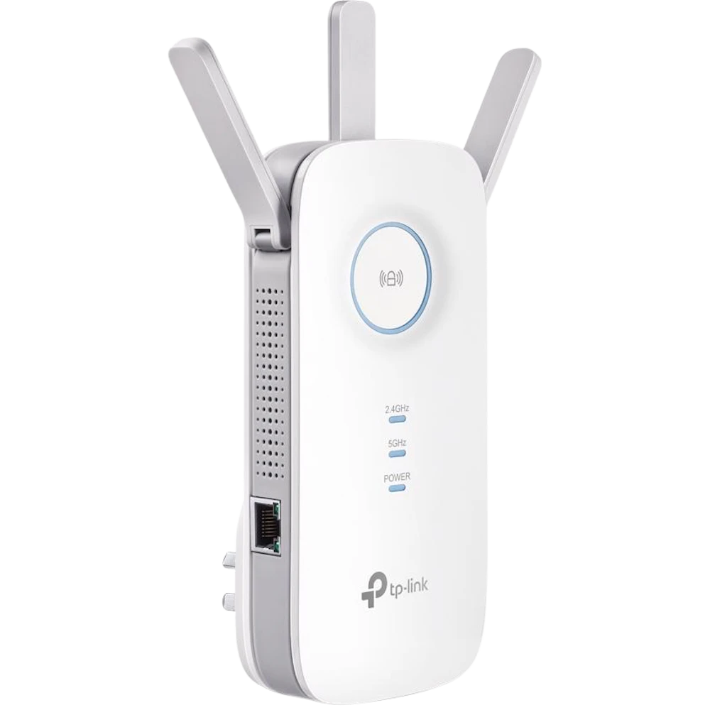 A large main feature product image of TP-Link RE450 - AC1750 Wi-Fi 5 Range Extender