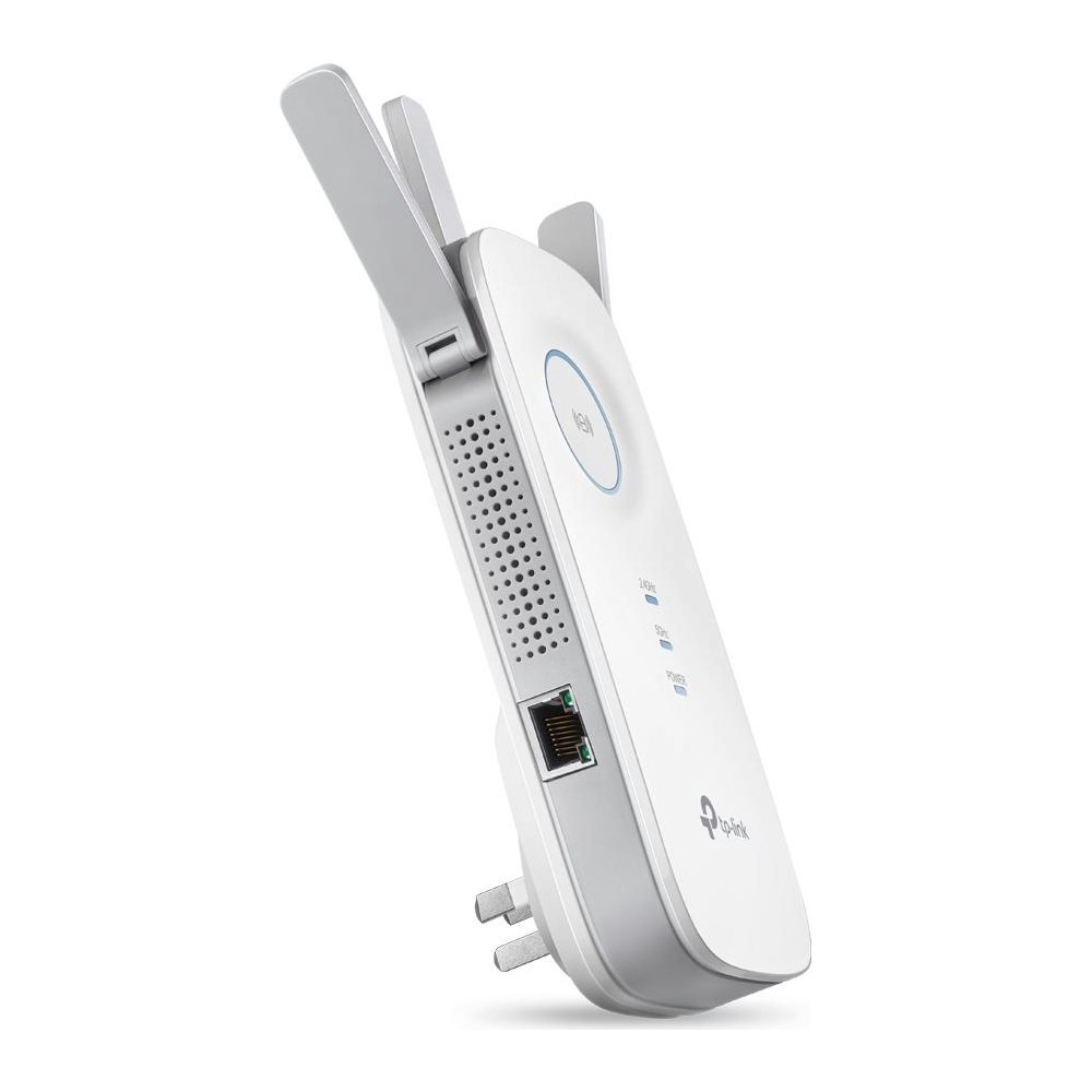 A large main feature product image of TP-Link RE450 AC1750 WiFi Range Extender