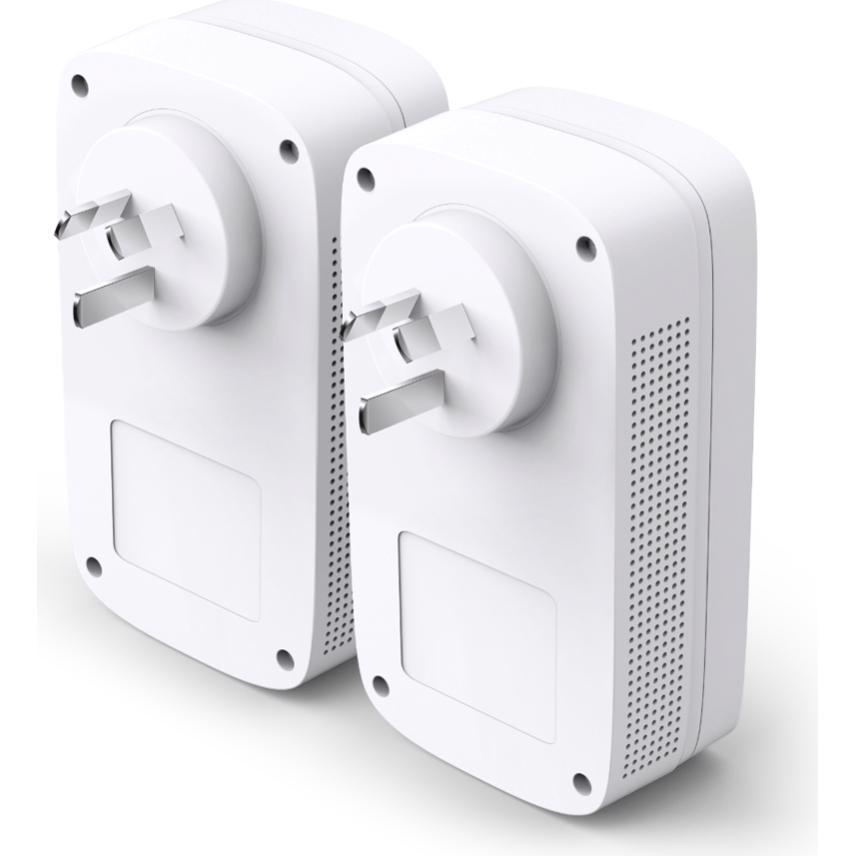 A large main feature product image of TP-Link PA9020P KIT - AV2000 2-Port Gigabit Passthrough Powerline Starter Kit