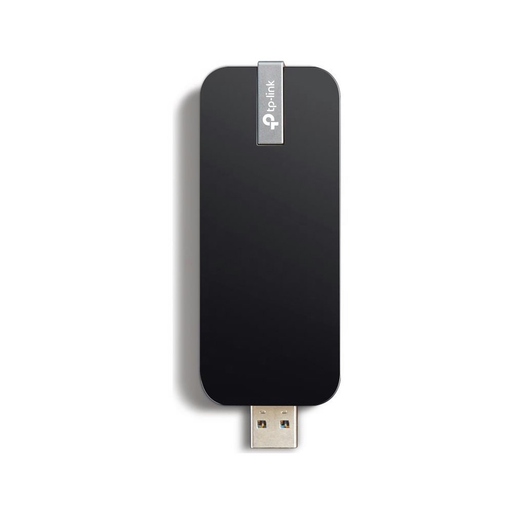 A large main feature product image of TP-Link Archer T4U - AC1300 Dual-Band Wi-Fi 5 USB Adapter
