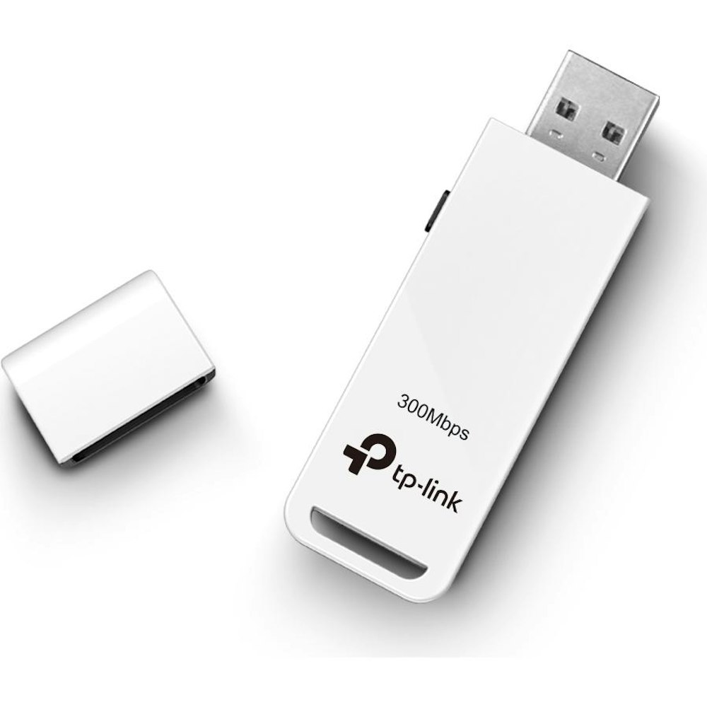 A large main feature product image of TP-Link WN821N - N300 Wi-Fi 4 USB Adapter