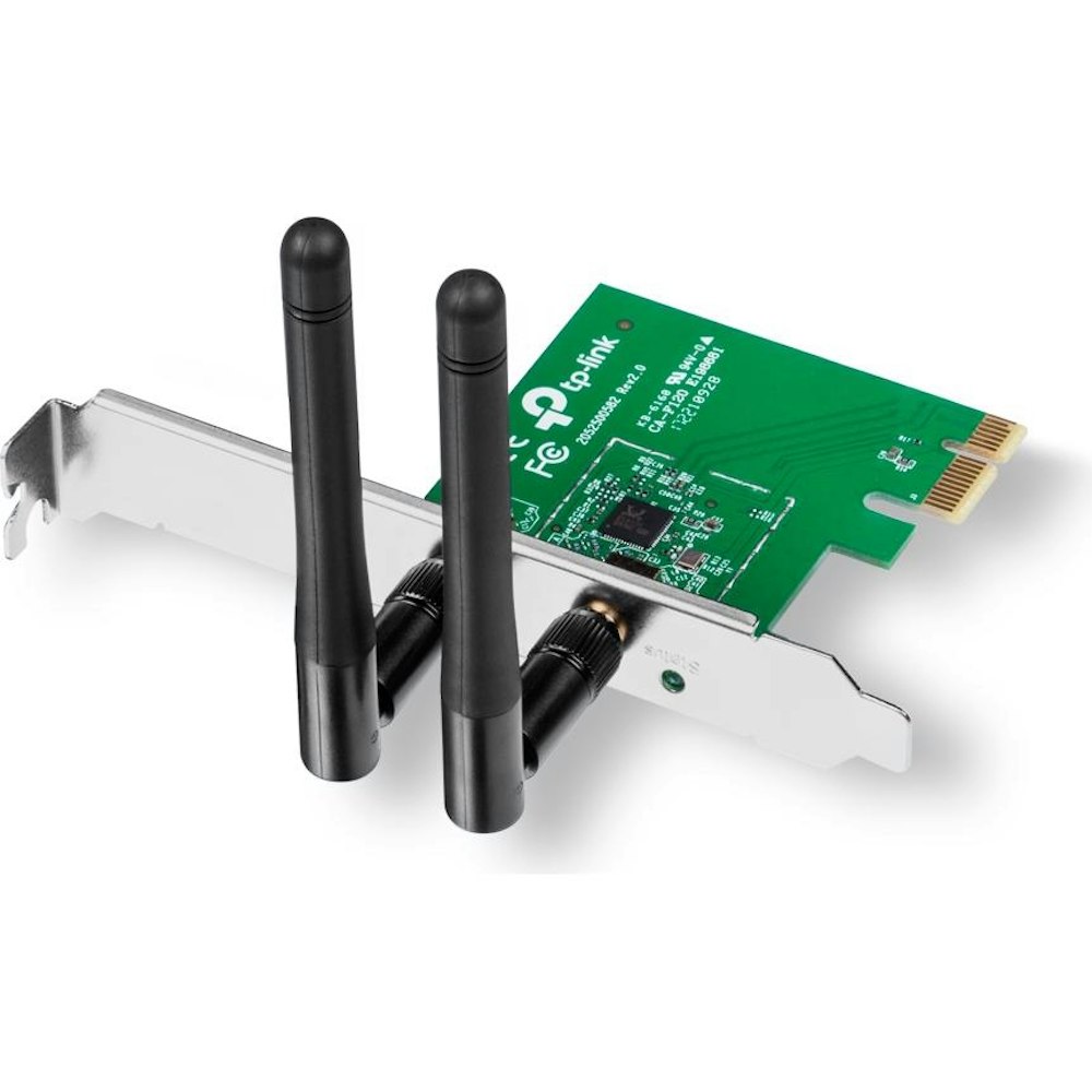 A large main feature product image of TP-Link WN881ND - N300 Wi-Fi 4 PCIe Adapter