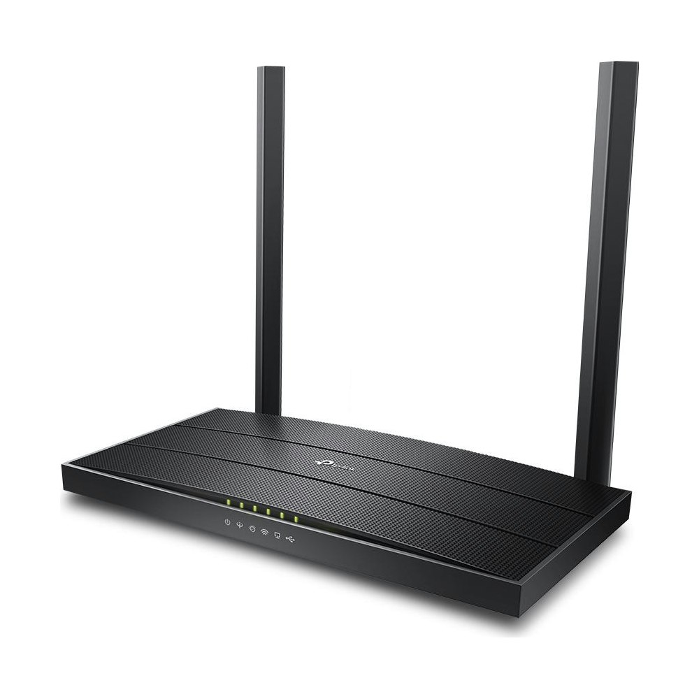 A large main feature product image of TP-Link Archer VR400 AC1200 Wireless MU-MIMO VDSL/ADSL Modem Router