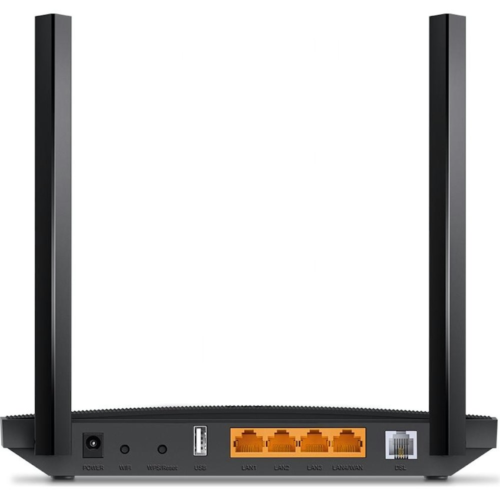 A large main feature product image of TP-Link Archer VR400 - AC1200 VDSL/ADSL Wi-Fi 5 Modem Router