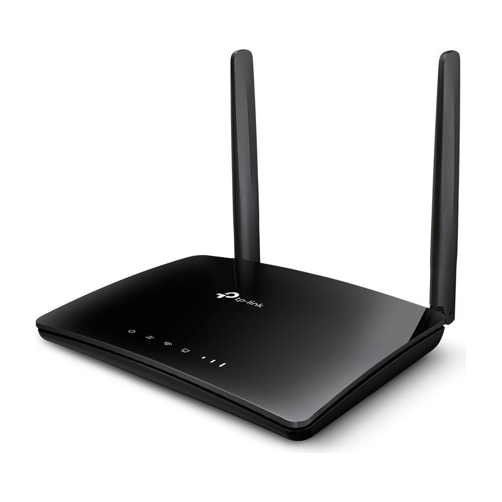 A large main feature product image of TP-Link Archer MR200 - AC750 Dual-Band 4G LTE Wi-Fi 5 Router