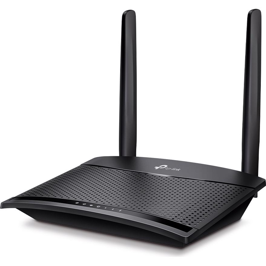 A large main feature product image of TP-Link MR100 - N300 4G LTE Wi-Fi 4 Router