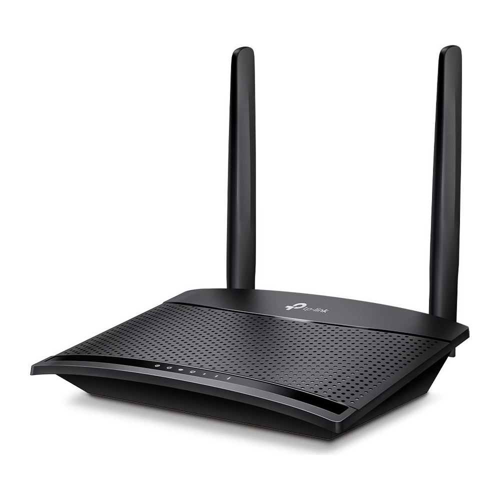 A large main feature product image of TP-Link MR100 - N300 4G LTE Wi-Fi 4 Router