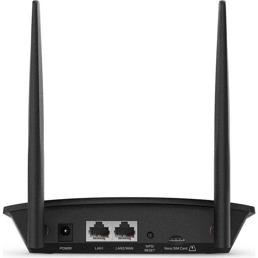 A large main feature product image of TP-Link MR100 - N300 4G LTE Wi-Fi 4 Router