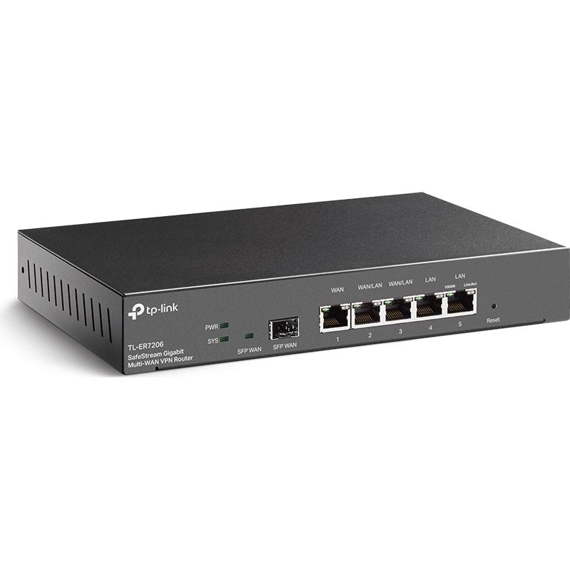 A large main feature product image of TP-Link SafeStream ER605 - Gigabit Multi-WAN VPN Router