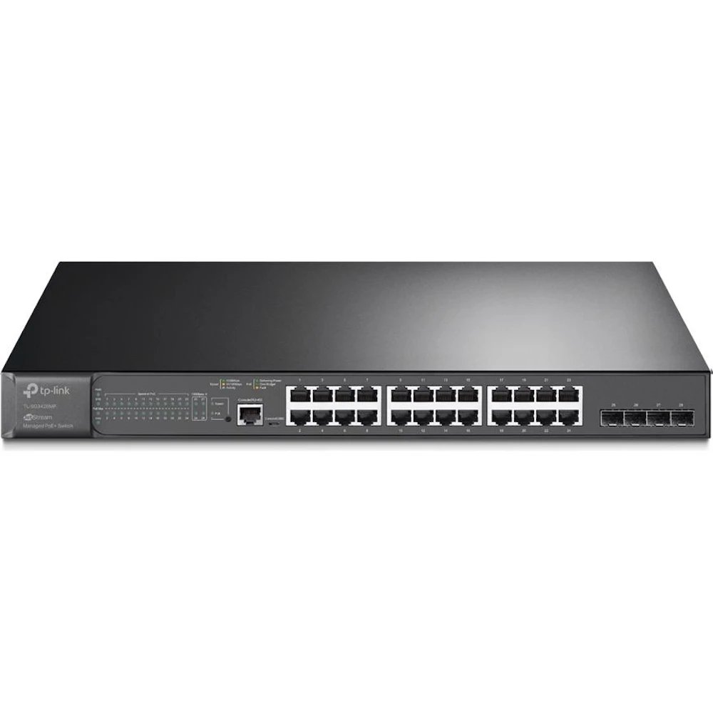 TP-Link JetStream SG3428MP - 28-Port Gigabit L2 Managed Switch with 24-Port PoE+