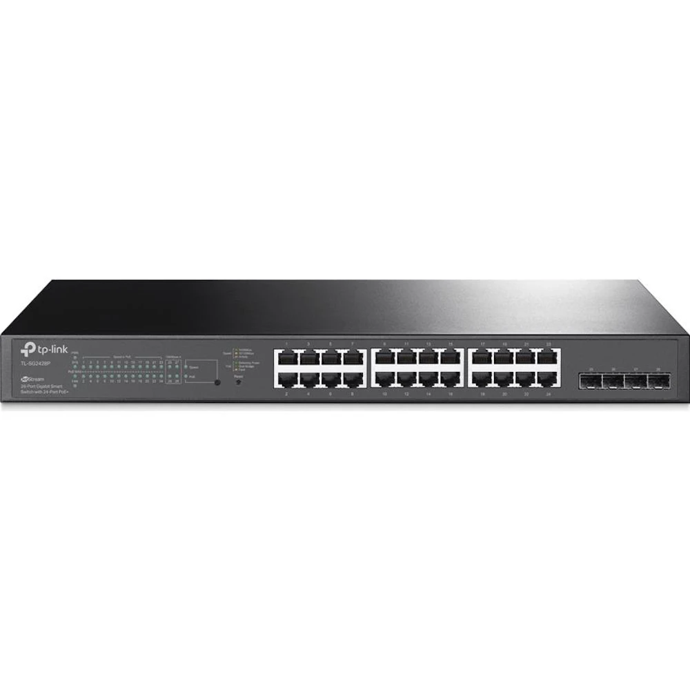 TP-Link JetStream SG2428P - 28-Port Gigabit Smart Switch with 24-Port PoE+