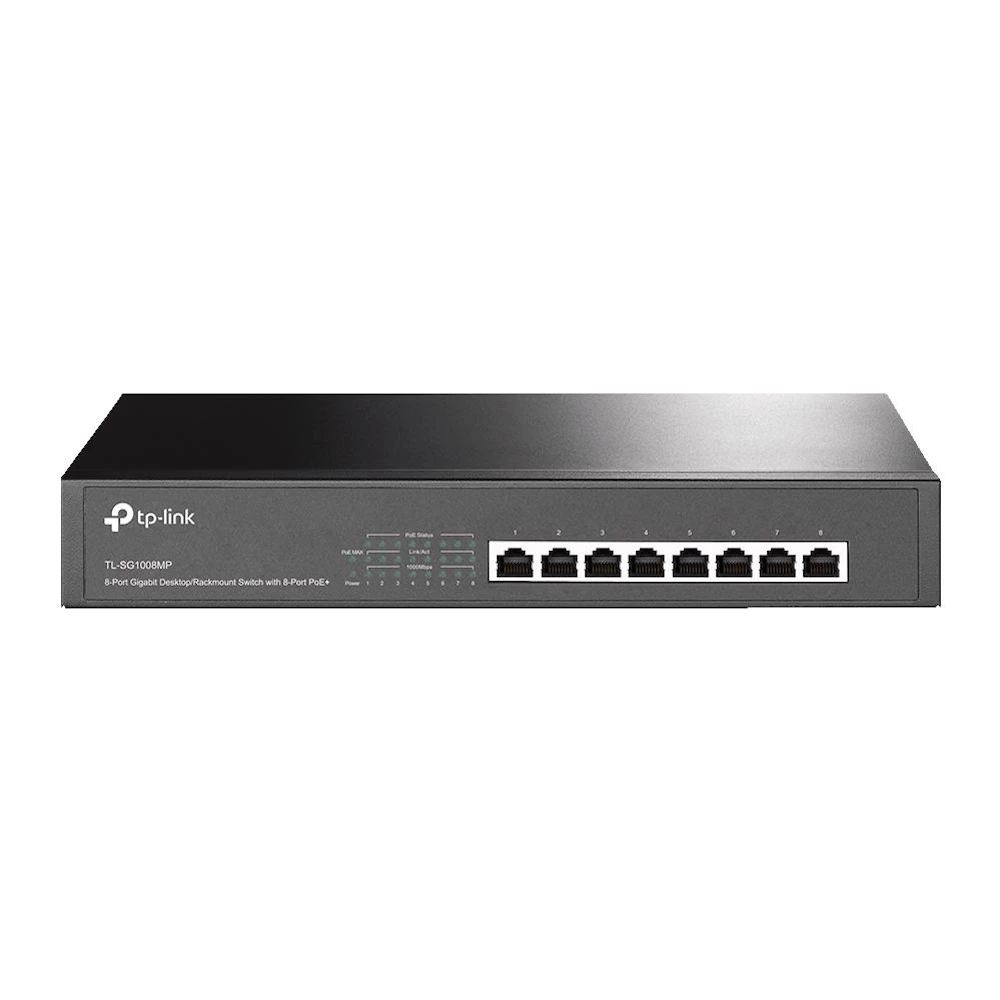 TP-Link SG1008MP - 8-Port Gigabit Desktop/Rackmount Switch with 8-Port PoE+