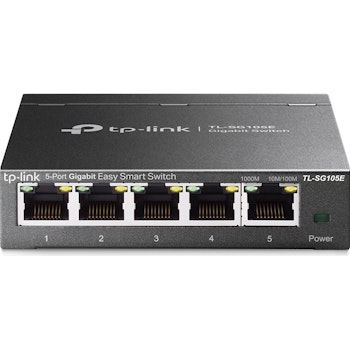Product image of TP-Link SG105E - 5-Port Gigabit Easy Smart Switch - Click for product page of TP-Link SG105E - 5-Port Gigabit Easy Smart Switch