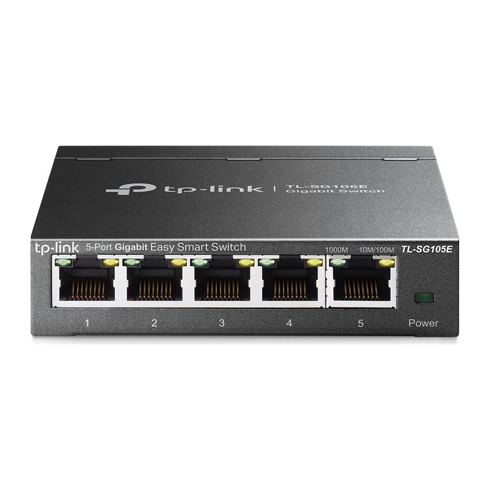 A large main feature product image of TP-Link SG105E - 5-Port Gigabit Easy Smart Switch