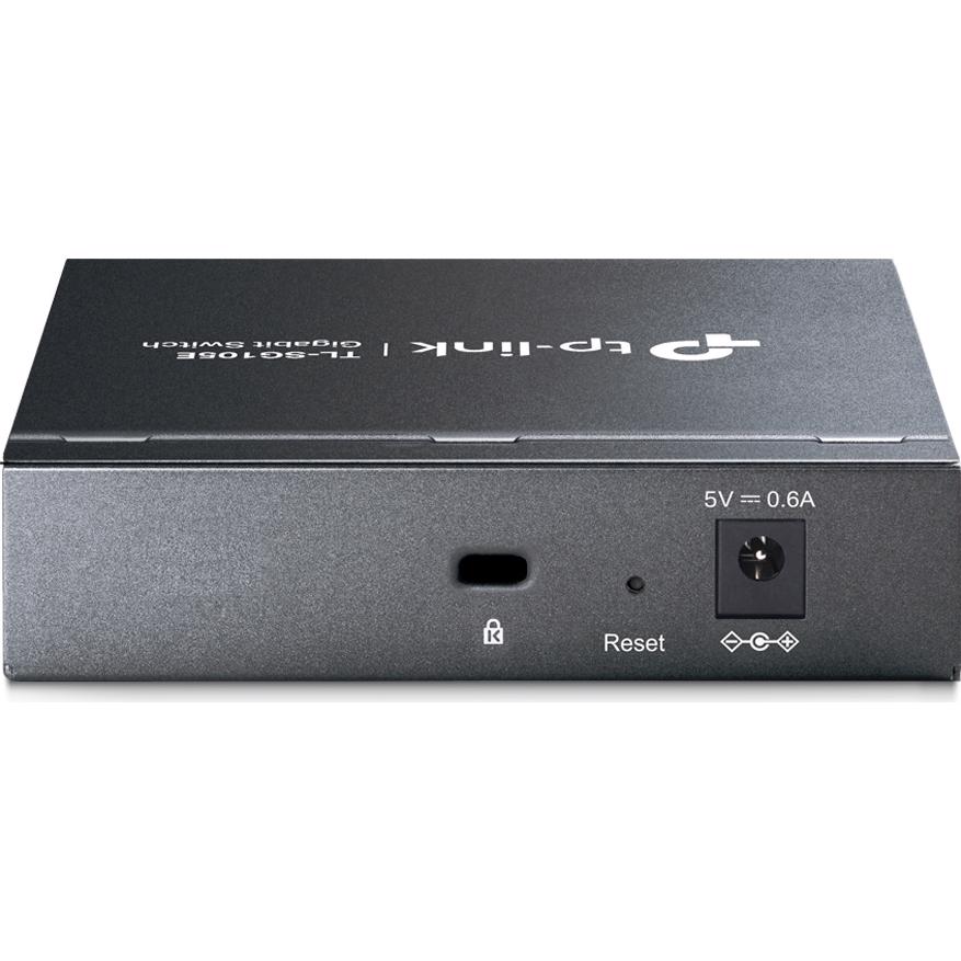 A large main feature product image of TP-Link SG105E - 5-Port Gigabit Easy Smart Switch