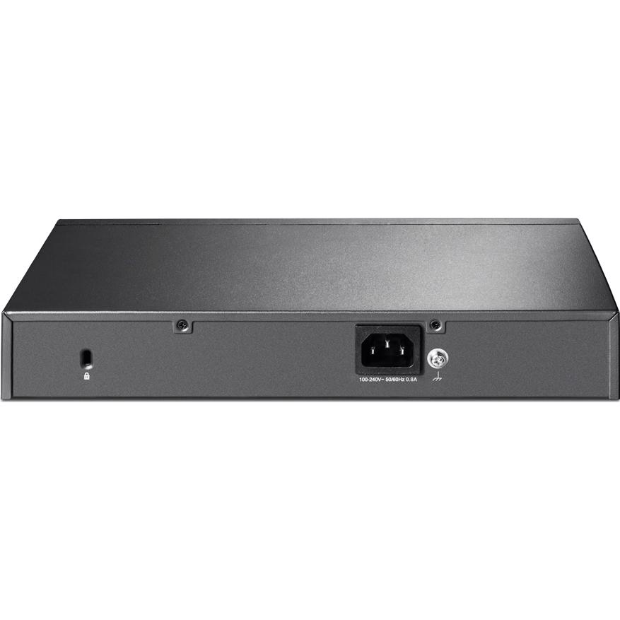 A large main feature product image of TP-Link SX1008 - 8-Port 10GbE Desktop/Rackmount Switch