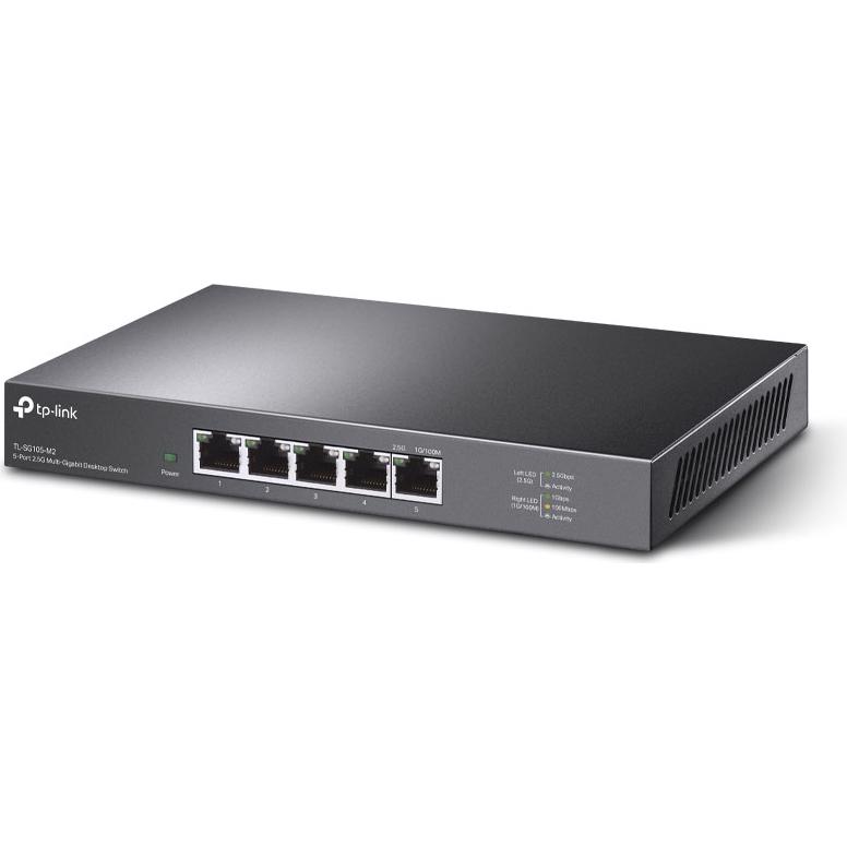 A large main feature product image of TP-Link SG105-M2 - 5-Port 2.5GbE Desktop Switch
