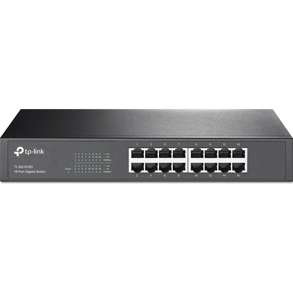 TP-Link SG1016D - 16-Port Gigabit Desktop/Rackmount Switch