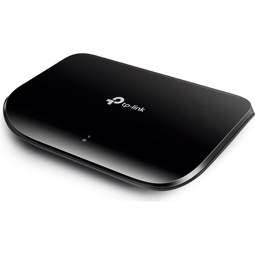 A large main feature product image of TP-Link SG1005D - 5-Port Gigabit Desktop Switch