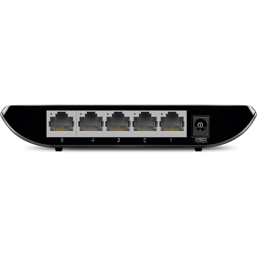A large main feature product image of TP-Link SG1005D - 5-Port Gigabit Desktop Switch