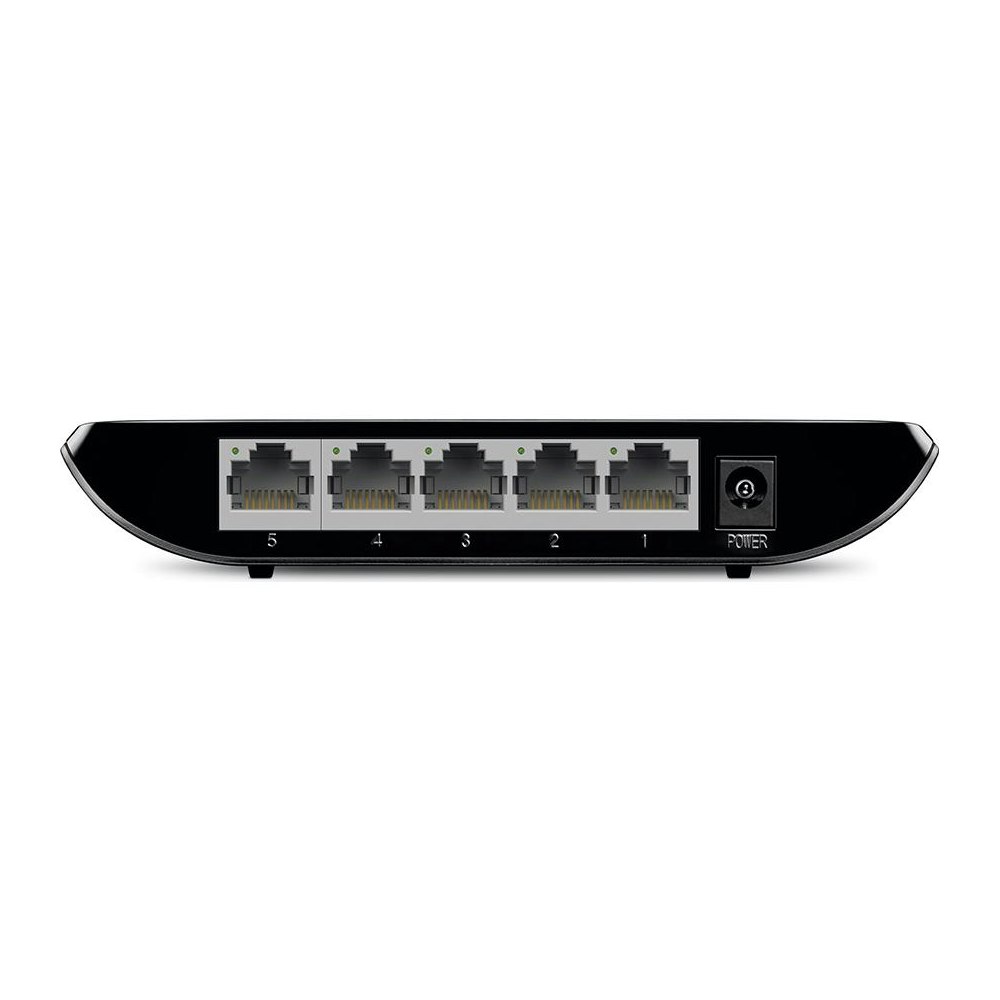 A large main feature product image of TP-Link SG1005D 5-Port Gigabit Desktop Switch